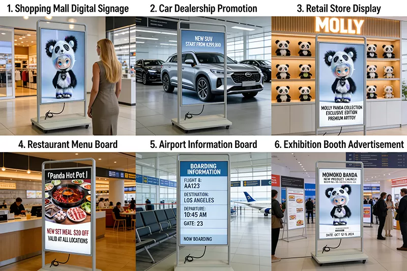 Mesin paparan skrin poster LED P2.5 dipasang sepenuhnya (B)